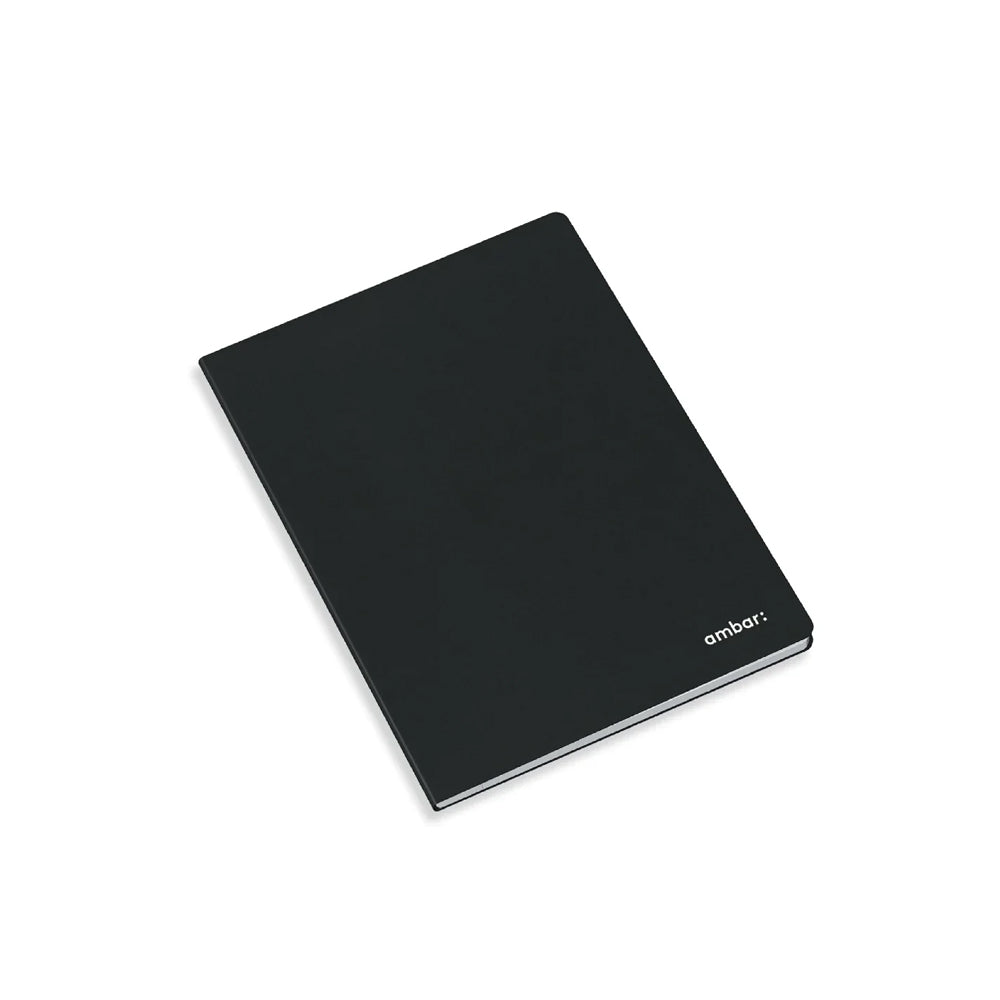 Bluepixel Equipamentos e Serviços Informáticos Lda | Caderno Agrafado A5 Liso Âmbar Preto 80 Folhas Ambar Cadernos Agrafados