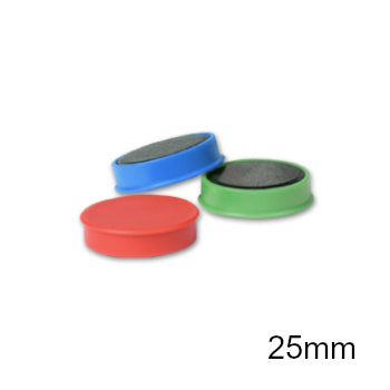 Bluepixel Equipamentos e Serviços Informáticos Lda | Magnets 25mm - Pack 10 Cores Sortidas | Kf02643 Q-Connect Magnetos