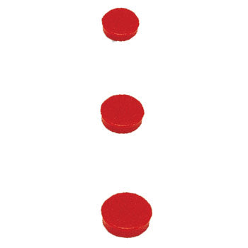 Bluepixel Equipamentos e Serviços Informáticos Lda | Magnetos Vermelhos 30mm Pack 10 – Ímãs para Artesanato e Projetos Bi-Office Magnetos