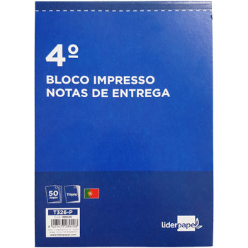 Bluepixel Equipamentos e Serviços Informáticos Lda | Bloco Nota de Entrega Triplicado - Papel para Registro de Entregas Neutral Blocos Pré-Impressos