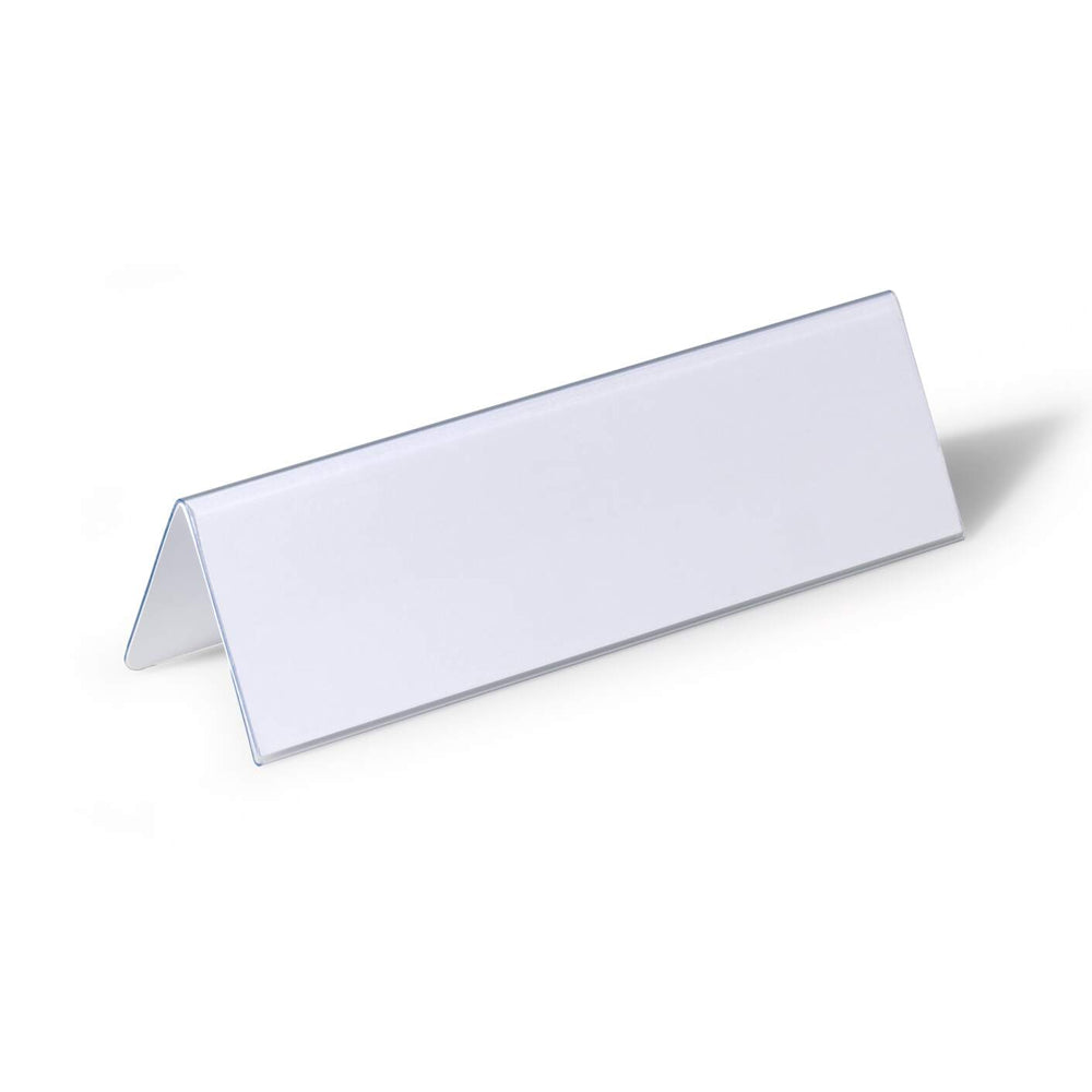 Bluepixel Equipamentos e Serviços Informáticos Lda | Porta-Nomes para Secretária 61x122mm, Pack com 25 Unidades Durable Porta-Nomes