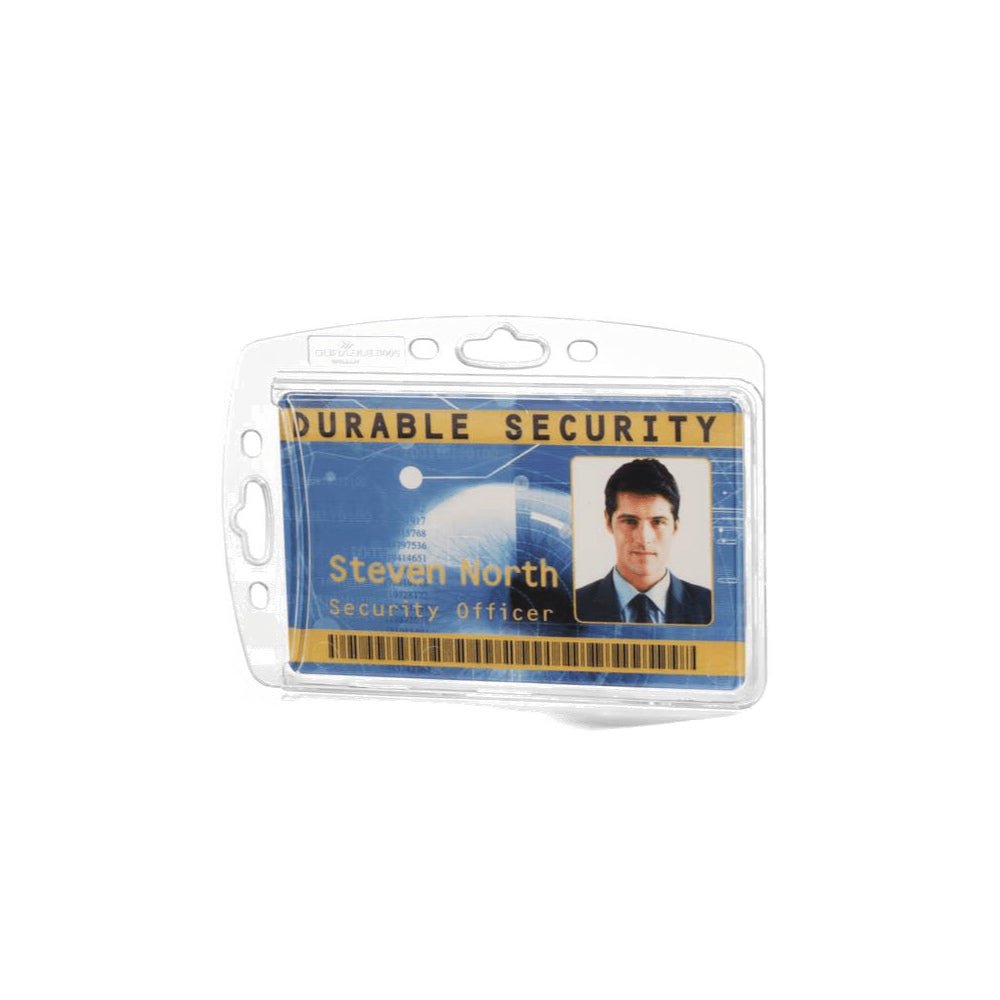 Bluepixel Equipamentos e Serviços Informáticos Lda | Porta-Nomes Horizontal/Vertical 85x54mm - Pack 10 Unidades Durable Porta-Nomes