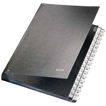 Bluepixel Equipamentos e Serviços Informáticos Lda | Pasta de Assinaturas Leitz 5831 – 1-31 Divisões Preto Leitz Pastas