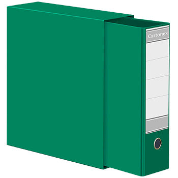Bluepixel Equipamentos e Serviços Informáticos Lda | Pasta Arquivo com Caixa Fixa L40 Verde - Ref 202CC Cartonex Pastas Arquivo