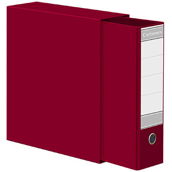 Bluepixel Equipamentos e Serviços Informáticos Lda | Pasta Arquivo e Caixa Fixa L40 Bordeaux 310x290 - Ref. 202CC Cartonex Pastas Arquivo