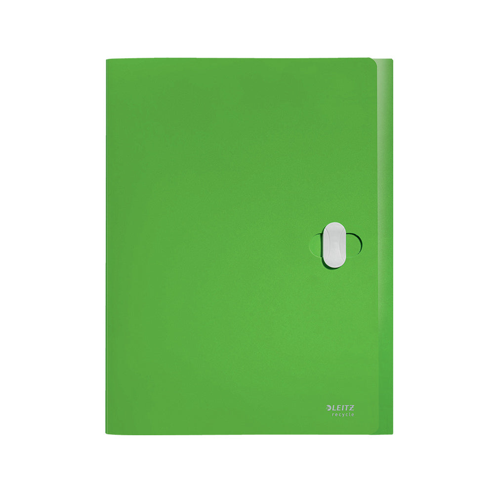 Bluepixel Equipamentos e Serviços Informáticos Lda | Pasta de Projetos PP Recycle A4 com Fecho e 3 Abas Verde Leitz Porta Projetos