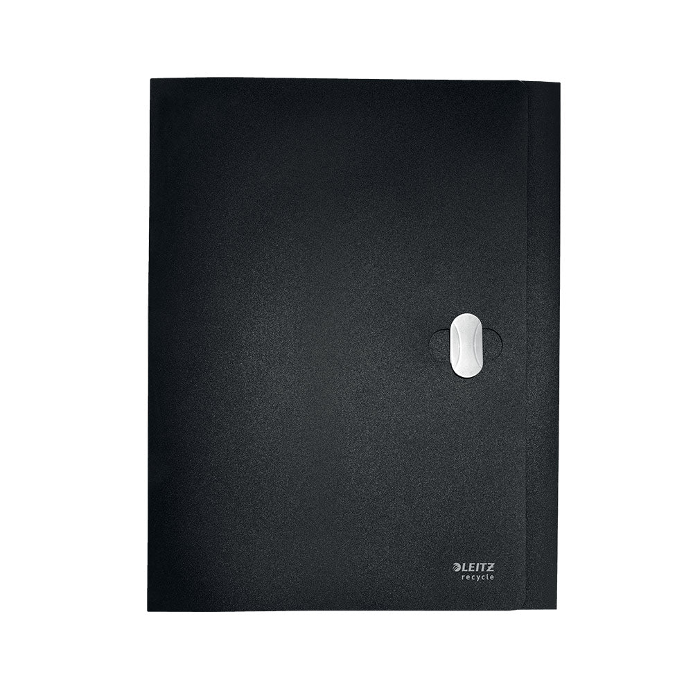 Bluepixel Equipamentos e Serviços Informáticos Lda | Pasta A4 PP Recycle com Fecho e 3 Abas Preto | Organize seus Projetos Leitz Porta Projetos