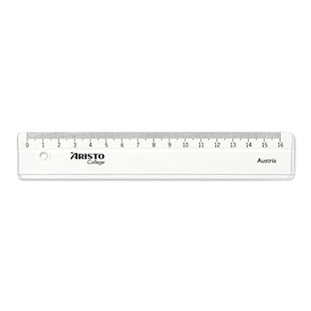 Bluepixel Equipamentos e Serviços Informáticos Lda | Régua de Plástico Cristal 16cm Aristo Geocollege AR23017 Aristo Réguas