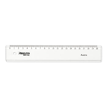 Bluepixel Equipamentos e Serviços Informáticos Lda | Régua de Plástico Cristal 20cm Aristo Geocollege AR23022 Aristo Réguas