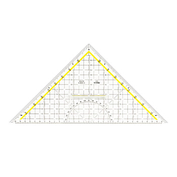 Bluepixel Equipamentos e Serviços Informáticos Lda | Esquadro de Desenho HYP 32,5cm Aristo AR16482 com Pegador Fixo Aristo Esquadros