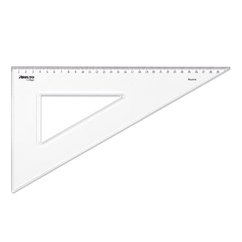Bluepixel Equipamentos e Serviços Informáticos Lda | Esquadro Plástico Cristal 30cm AR23630 - Ferramenta de Precisão Aristo Esquadros