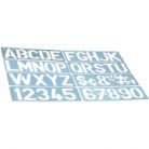 Bluepixel Equipamentos e Serviços Informáticos Lda | Escantilhão Letras e Números 50mm para Marcação e Identificação Neutral Escantilhões
