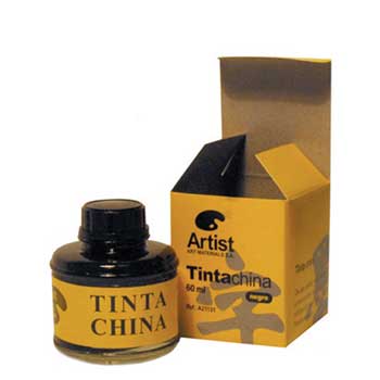 Bluepixel Equipamentos e Serviços Informáticos Lda | Tinta da China Preta 60ml - Ideal para Desenho e Arte Neutral Tinta da China