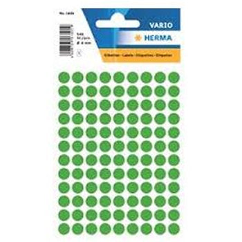Bluepixel Equipamentos e Serviços Informáticos Lda | Etiquetas Redondas 08mm Verde Escuro Herma 1835 – 540 Unidades Herma Etiquetas