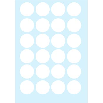 Bluepixel Equipamentos e Serviços Informáticos Lda | Etiquetas Redondas Removíveis 40mm Nº4476 - 100 folhas, 2400 unidades Herma Etiquetas