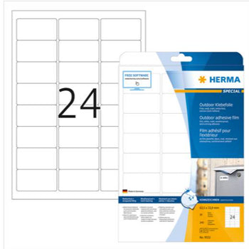 Bluepixel Equipamentos e Serviços Informáticos Lda | Etiquetas Herma 063,5x33,9mm para Intempéries - 240 Unidades Herma Etiquetas