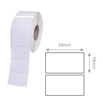 Bluepixel Equipamentos e Serviços Informáticos Lda | Etiquetas Térmicas 34x18mm - Rolo com 2000 UN Neutral Térmicas