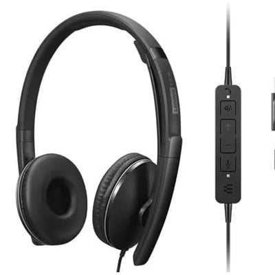 LENOVO Gen2 Headset on-ear wired USB-C black Certified for Microsoft Teams