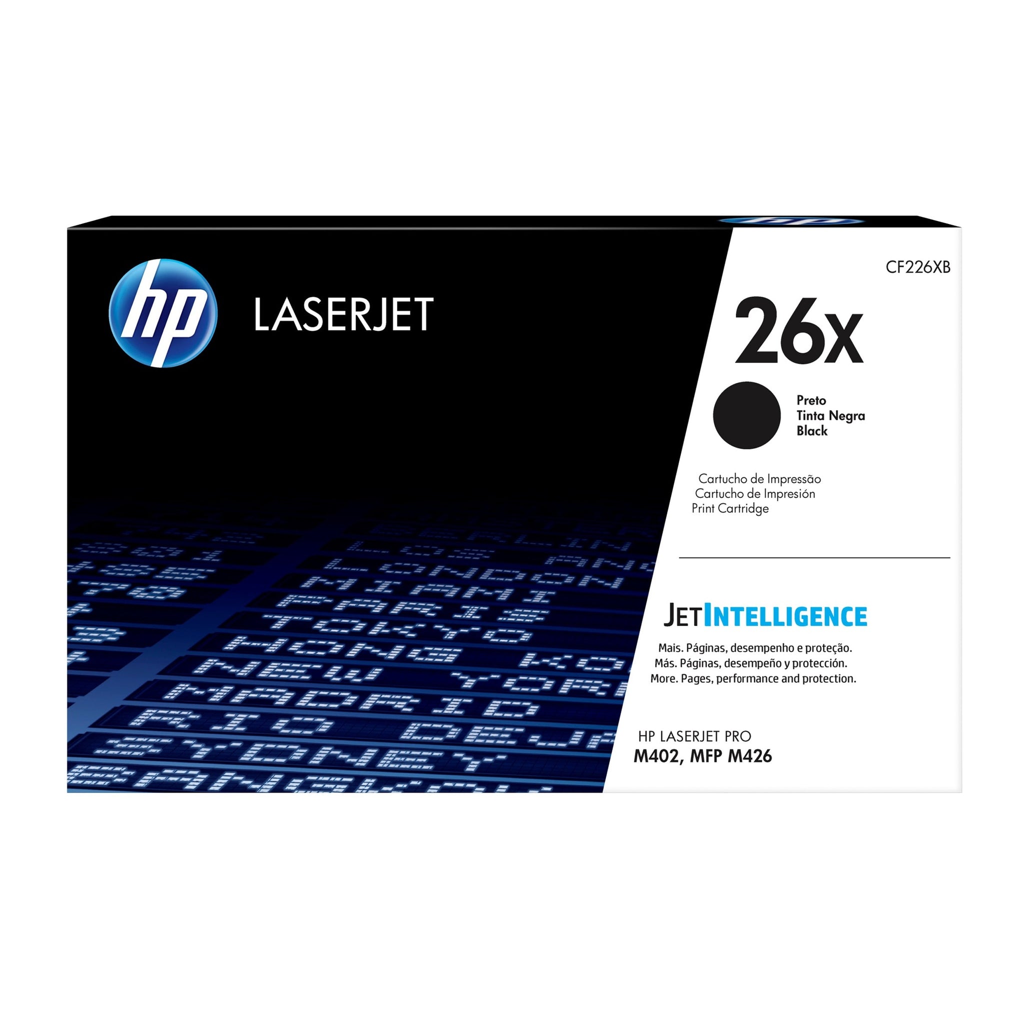 Toner HP 26X Preto CF226X - Alta Capacidade para Impressoras