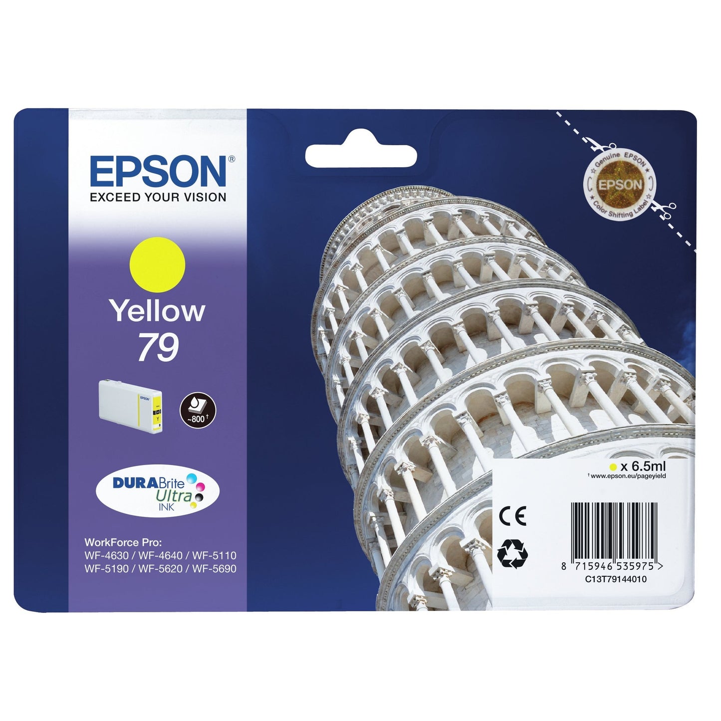 Tinteiro EPSON T79 Amarelo L para WorkForce Pro WF-46xx/51xx/56xx Epson