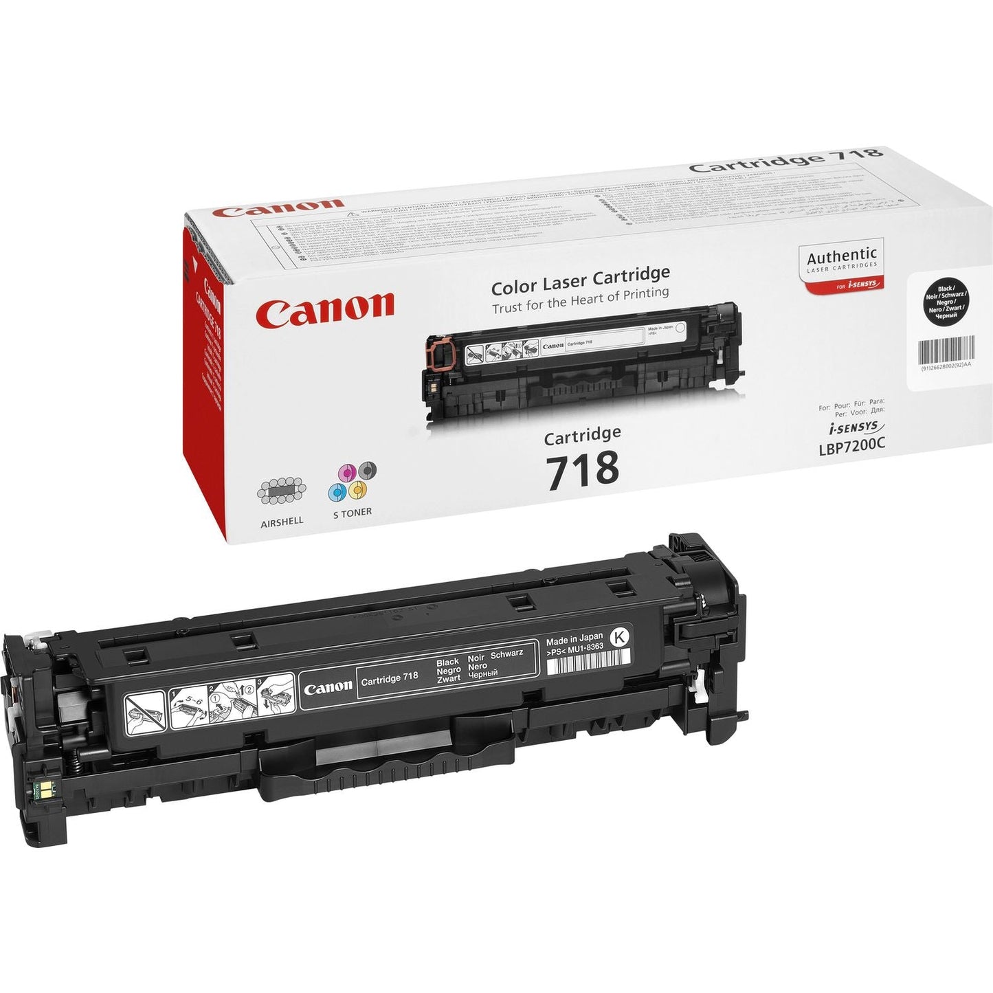 CANON 718 toner cartridge black standard capacity 3.400 pages 1-pack Canon