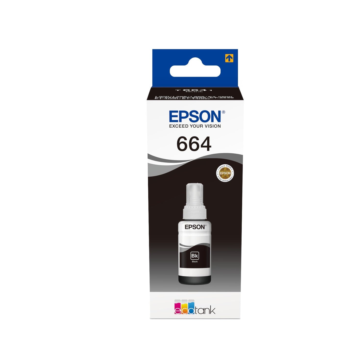 Recarga de Tinta EPSON Preto 70ml para EcoTank 25xx/26xx/4500/14000, L355/L55 Epson