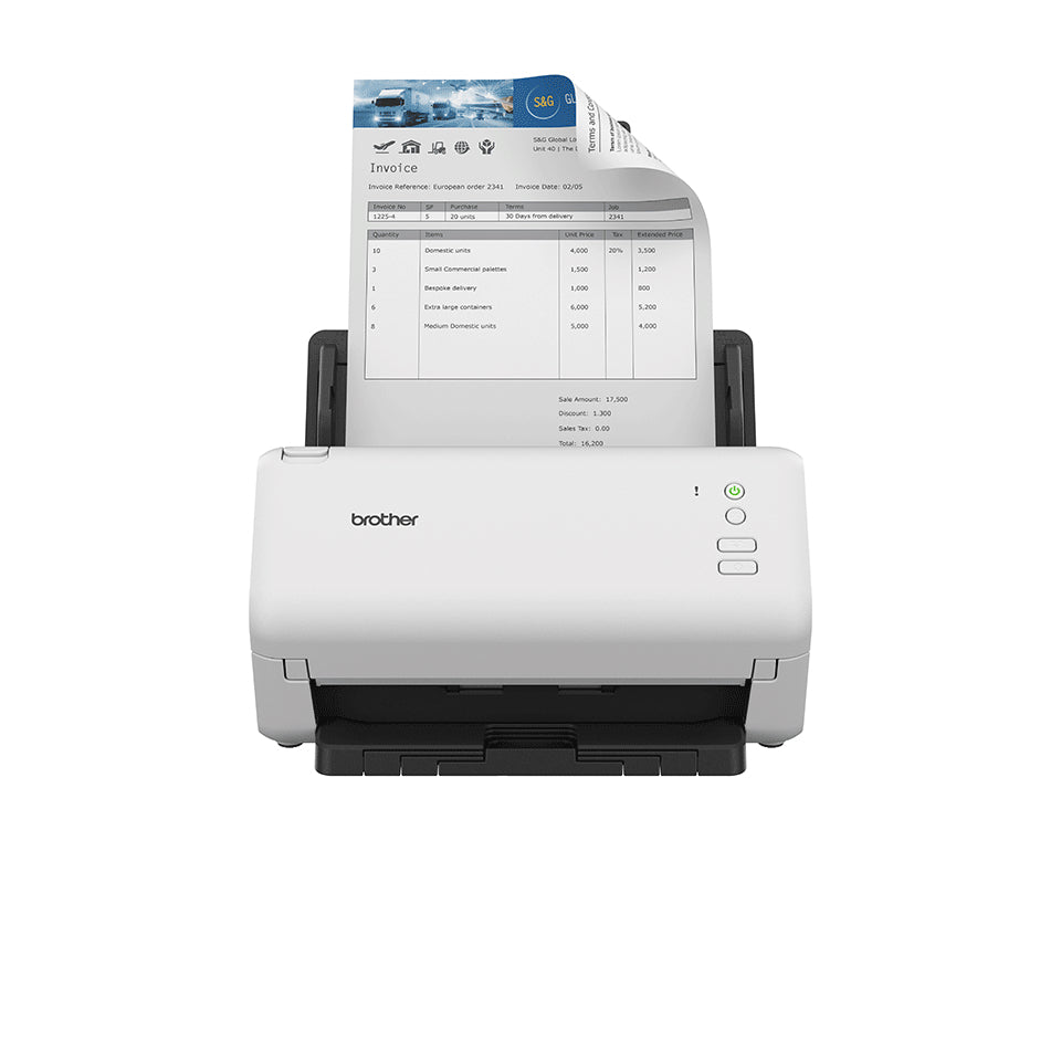 Scanner de Documentos Brother ADS-4100 Dual CIS A4 600dpi, 35ppm, USB