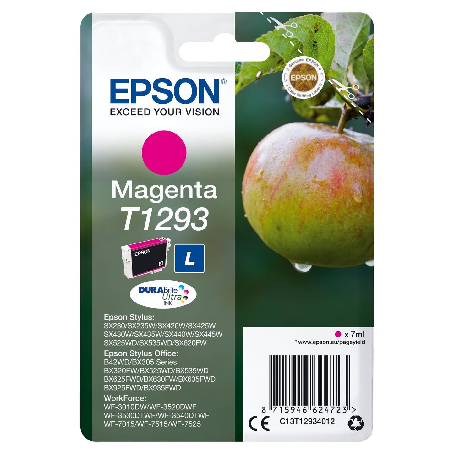 Tinteiro EPSON T1293 Magenta L - Compatível com Stylus e Impressoras Epson Epson