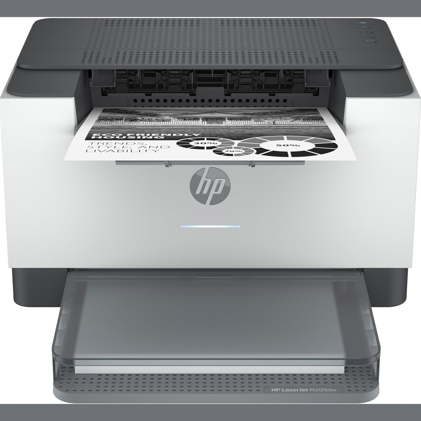 HP LaserJet M209dw Printer Mono B/W Duplex laser A4 600x600dpi 29ppm capacity: 150 sheets USB 2.0 LAN Wi-Fi Bluetooth LE