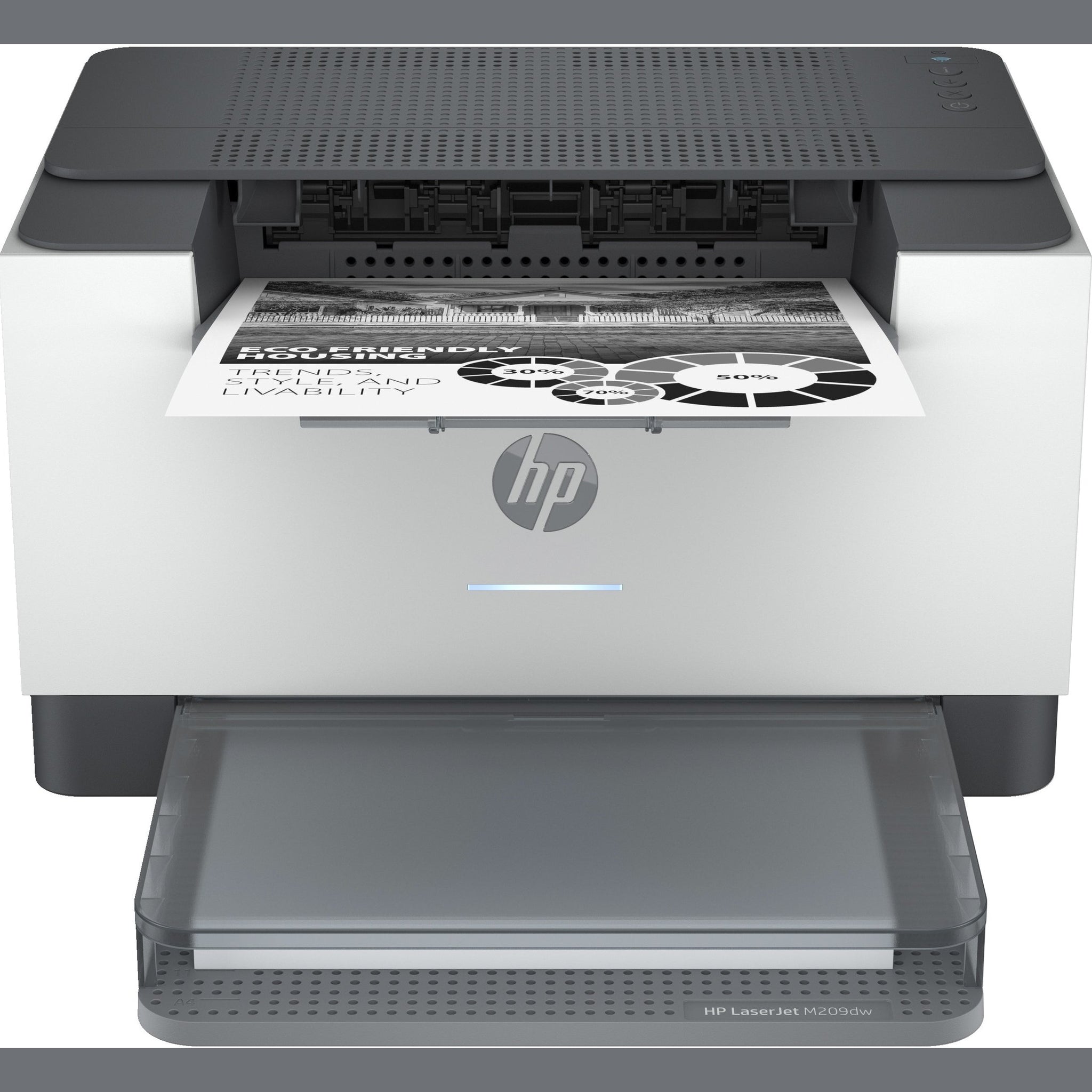 HP LaserJet M209dw Printer Mono B/W Duplex laser A4 600x600dpi 29ppm capacity: 150 sheets USB 2.0 LAN Wi-Fi Bluetooth LE