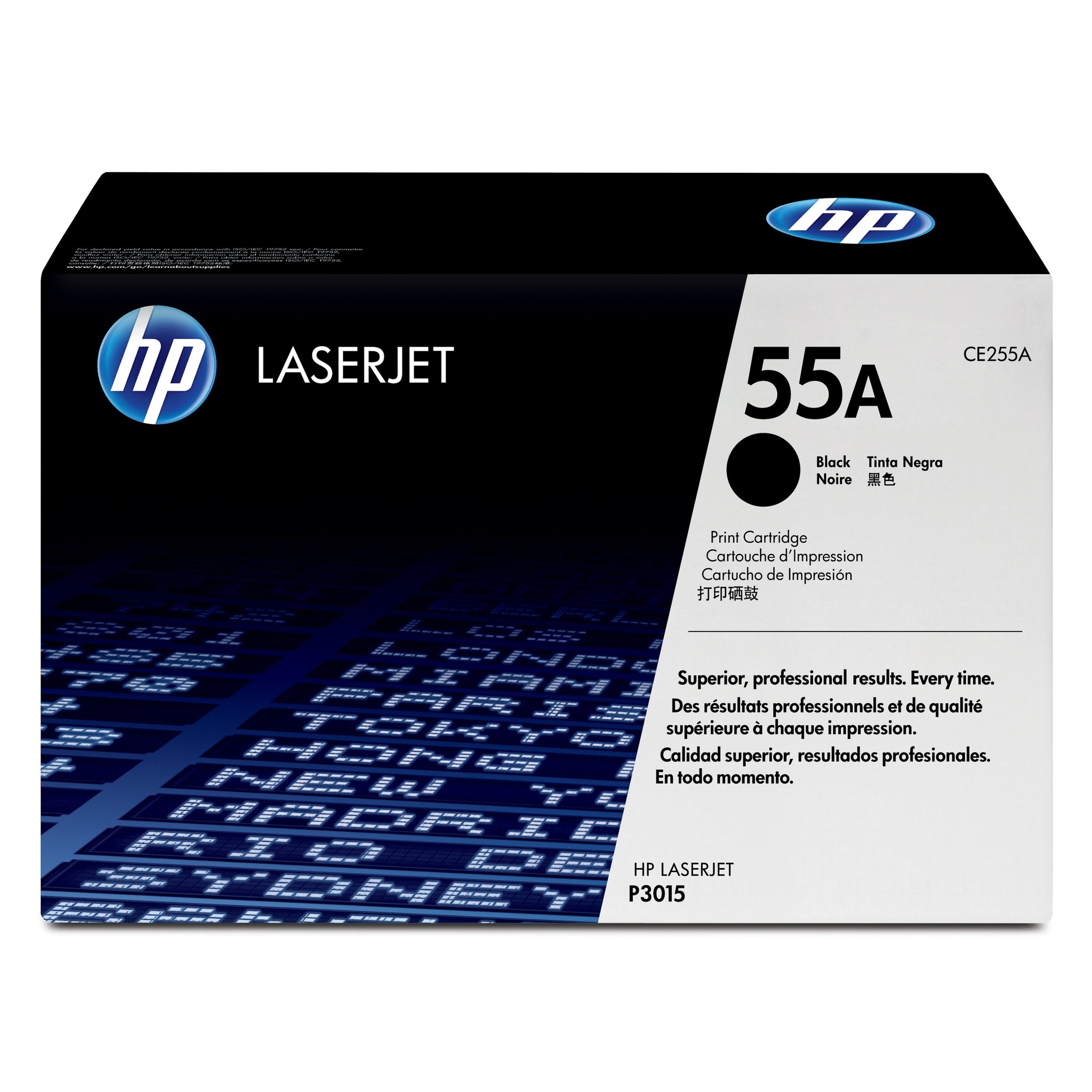 HP 55A original LaserJet Toner cartridge CE255A black standard capacity 6.000 pages 1-pack HP
