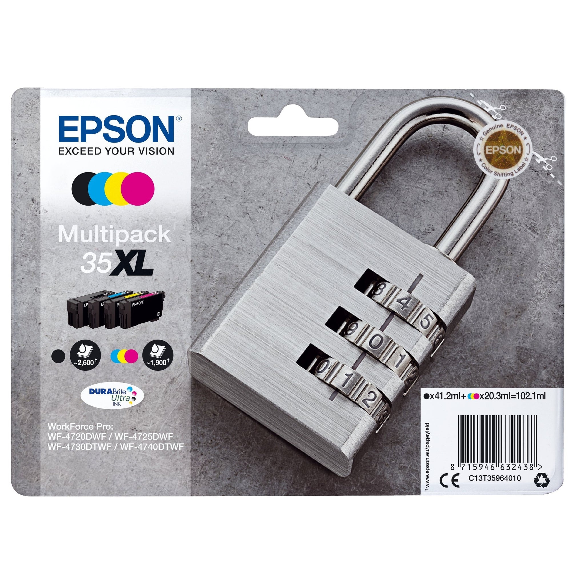Tinteiro EPSON 35 Multipack XL 4 Cores para WF-47xx Epson