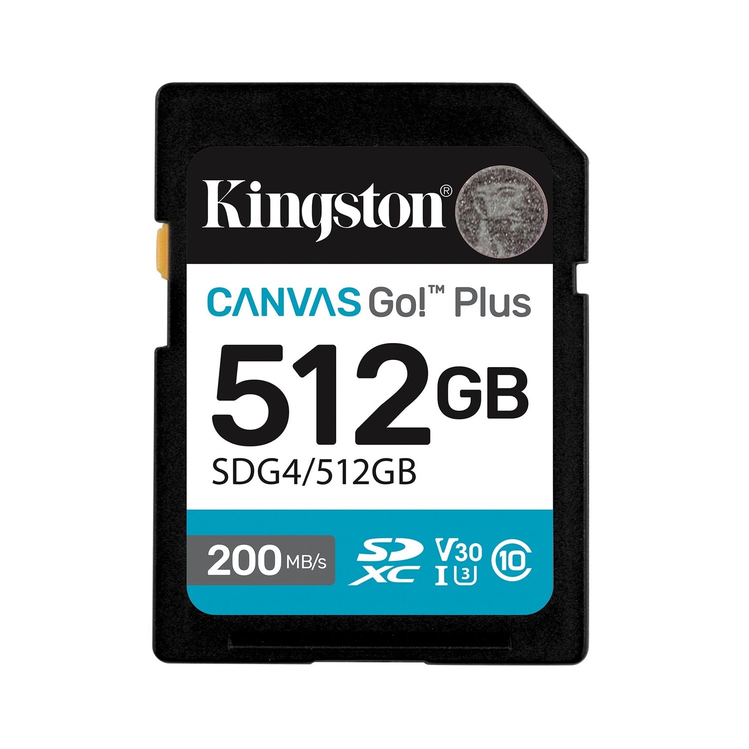 KINGSTON 512GB SDXC Canvas Go Plus Gen4 200MB/s C10 UHS-I U3 V30