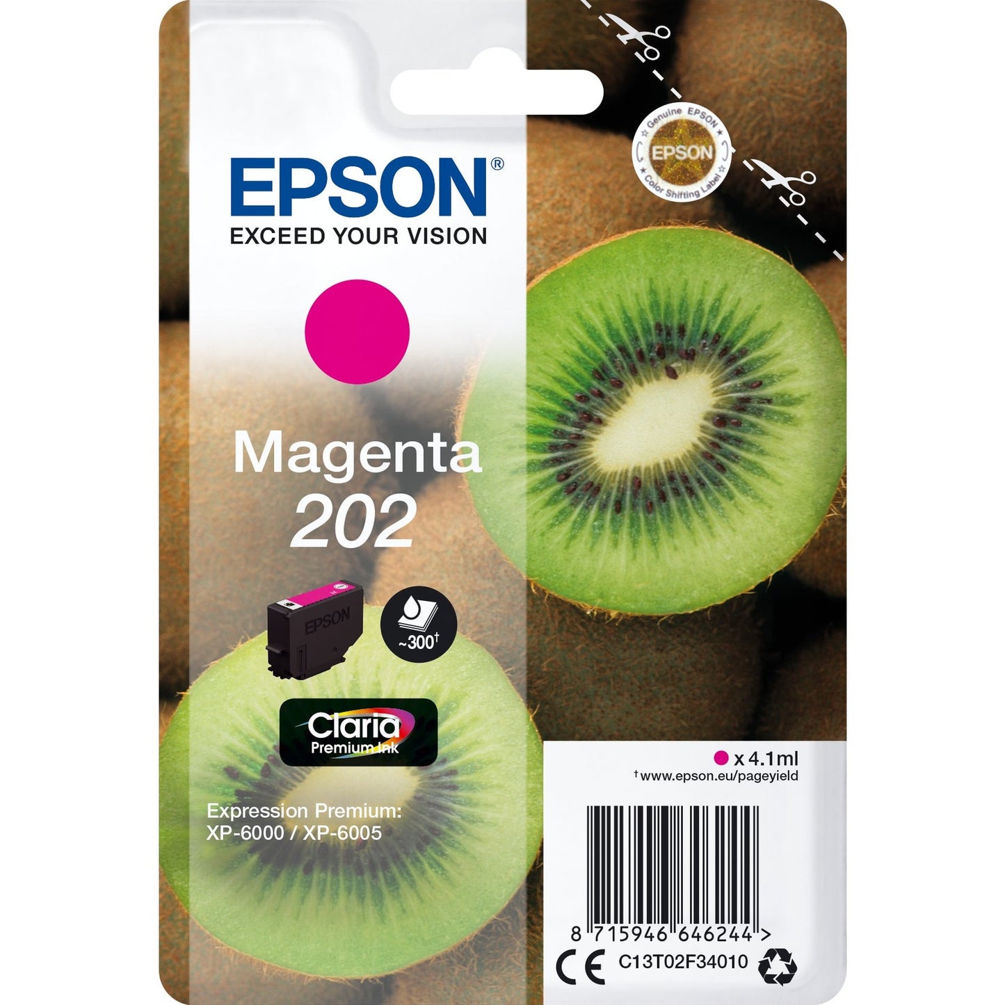 Tinteiro EPSON 202 Magenta - Expression Premium XP-600x/610x