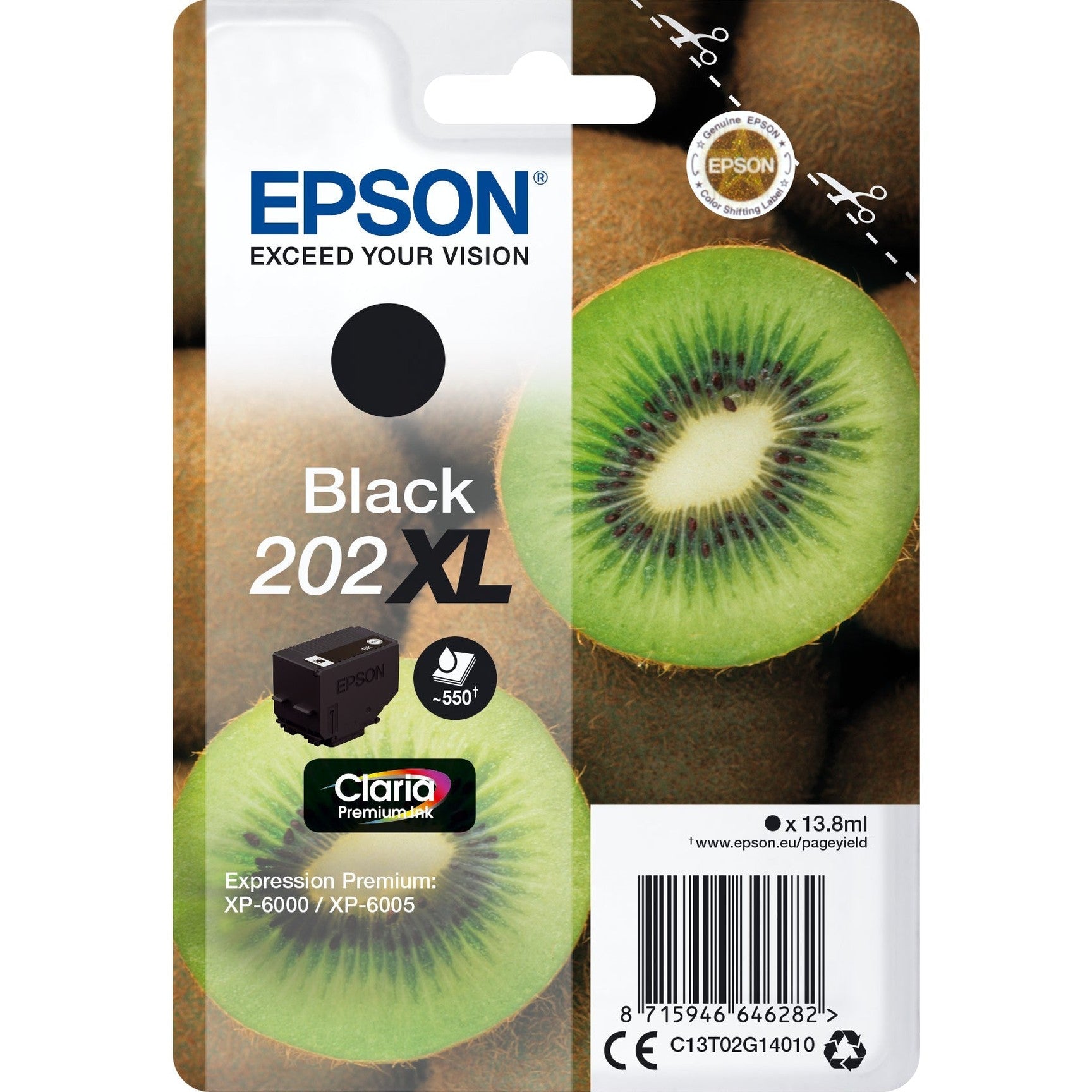 Tinteiro EPSON 202 Preto XL para Impressoras Expression XP-600x/610x Epson