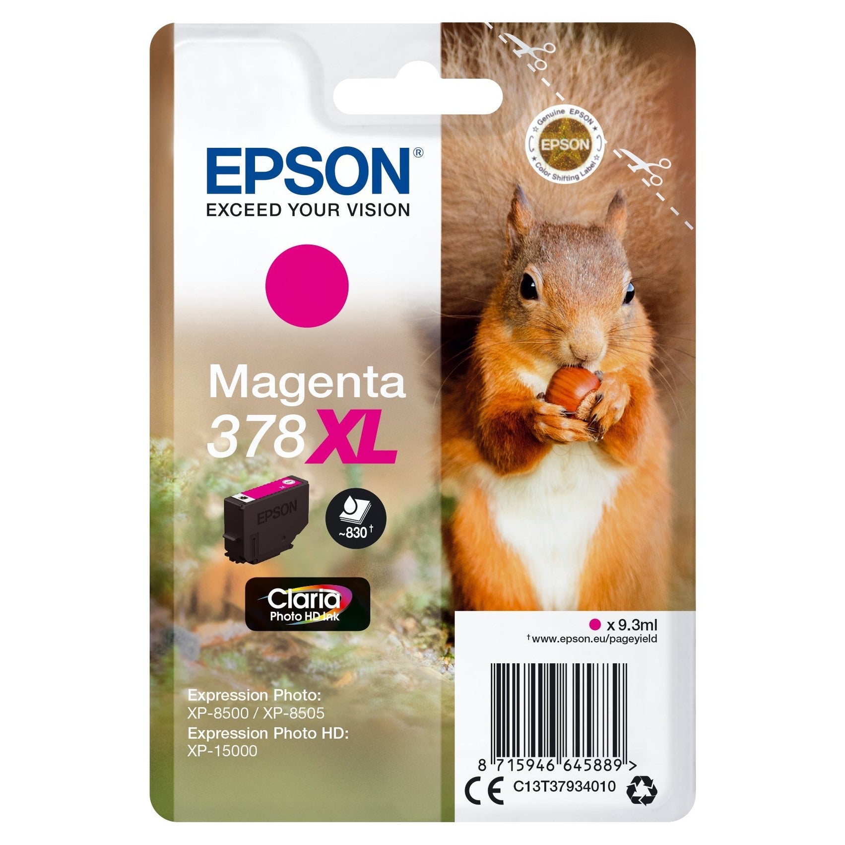 Tinteiro EPSON 378 Magenta XL para XP-8500/8600/15000 Epson