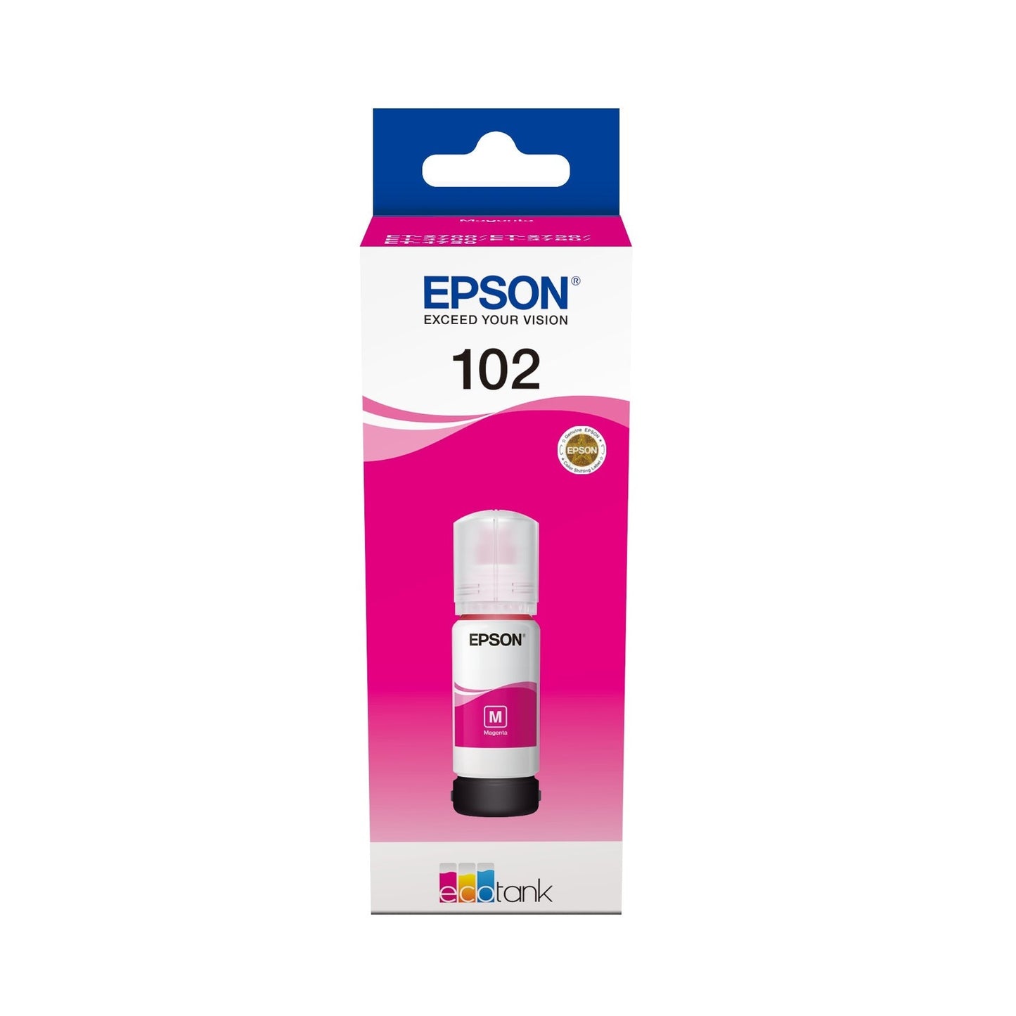 Recarga de Tinta EPSON Magenta 70ml para EcoTank 102 e modelos 2700/2750 Epson