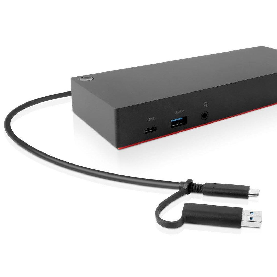 LENOVO ThinkPad Hybrid USB A/C Dock 2xDisplayPort 2xHDMI 2x3840x2160-60Hz 1Gbit LAN 1xUSB-C Front 5xUSB-A 2xUSB2.0 3xUSB3.0 EU