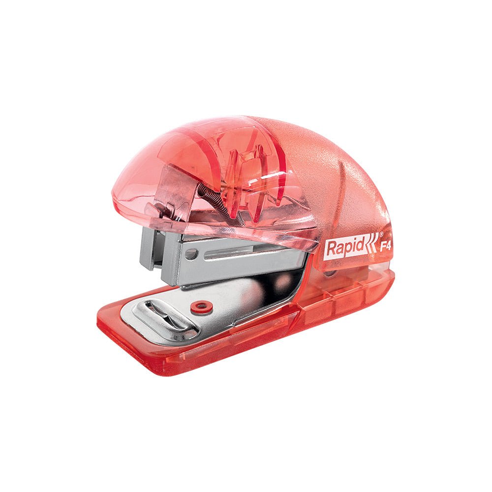Bluepixel Equipamentos e Serviços Informáticos Lda | Agrafador Rapid F4 24/6 para 10 Folhas – Coral Translucido Rapid Agrafadores
