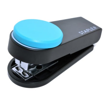 Bluepixel Equipamentos e Serviços Informáticos Lda | Agrafador Mini Nº10 para 12 Folhas - Azul, 10X uso Max Agrafadores