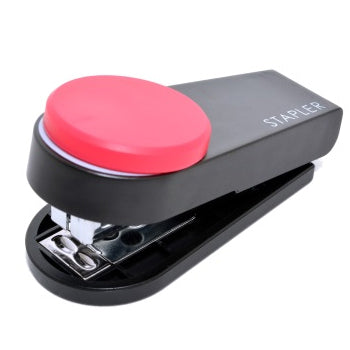 Bluepixel Equipamentos e Serviços Informáticos Lda | Agrafador Mini Nº10 Rosa - 12 Folhas, Compacto e Prático Max Agrafadores