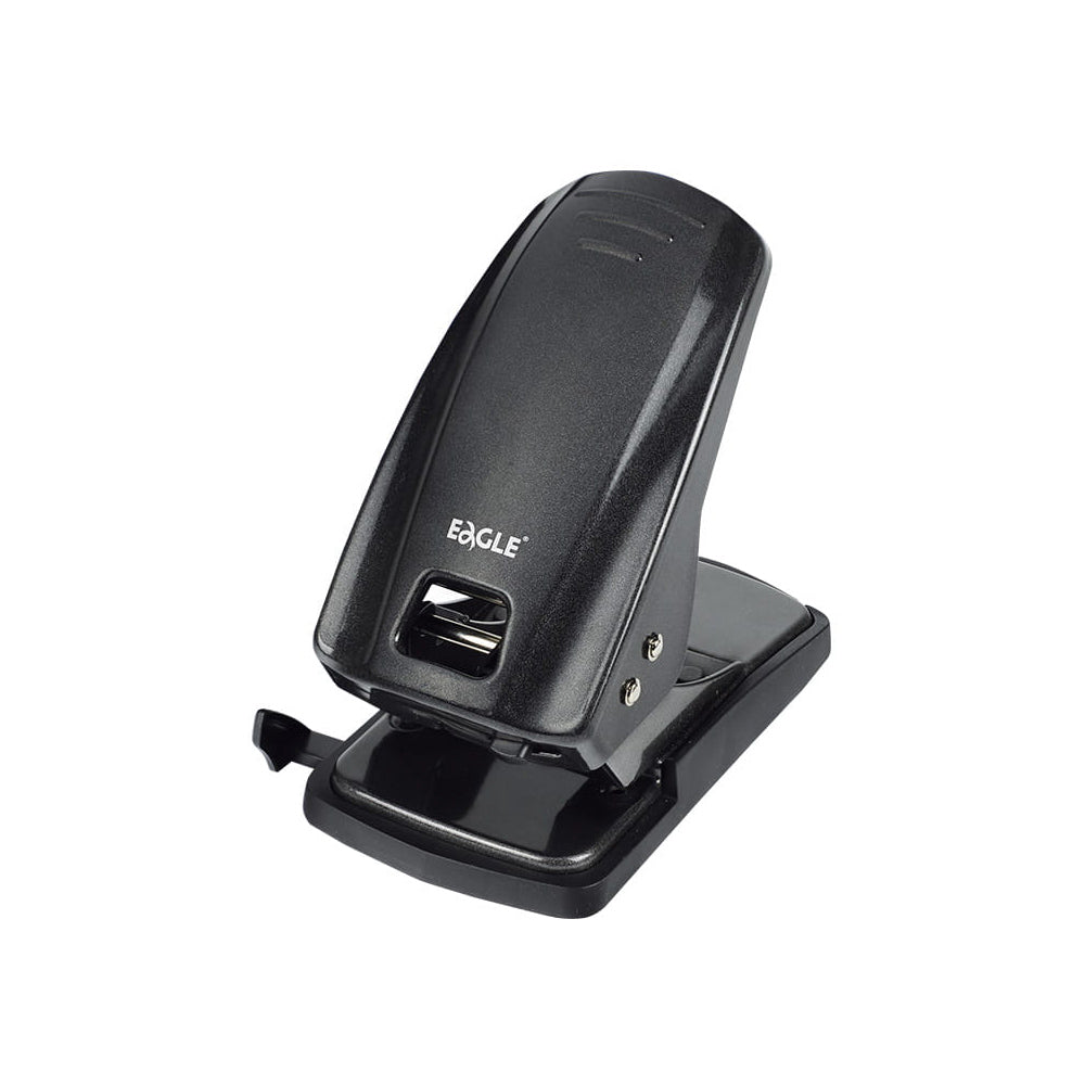 Bluepixel Equipamentos e Serviços Informáticos Lda | Furador Eagle 65 Folhas com Guia Preto — Alta Capacidade Eagle Furadores