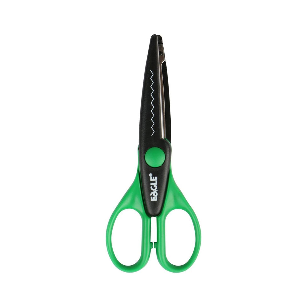 Bluepixel Equipamentos e Serviços Informáticos Lda | Tesoura Eagle 16cm com Lâmina Zig-Zag - Cortes Preciso e Versátil Eagle Tesouras