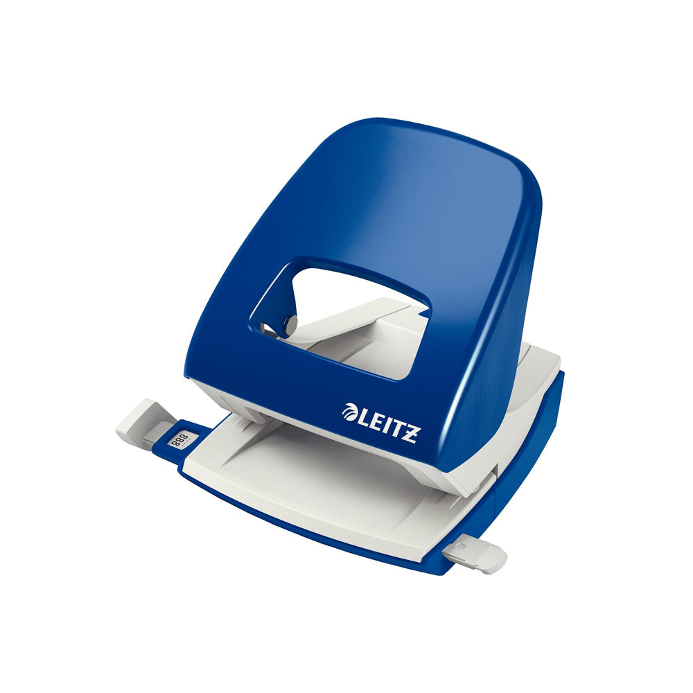 Bluepixel Equipamentos e Serviços Informáticos Lda | Furador Leitz 25 Folhas 2,5mm com Régua Azul - Modelo 5008 Leitz Furadores