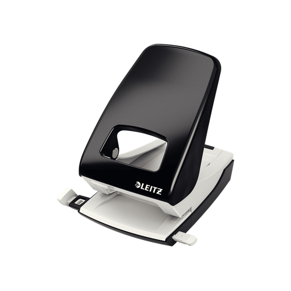 Bluepixel Equipamentos e Serviços Informáticos Lda | Furador Leitz 40 Folhas 4mm com Régua – Modelo 5138 Preto Leitz Furadores