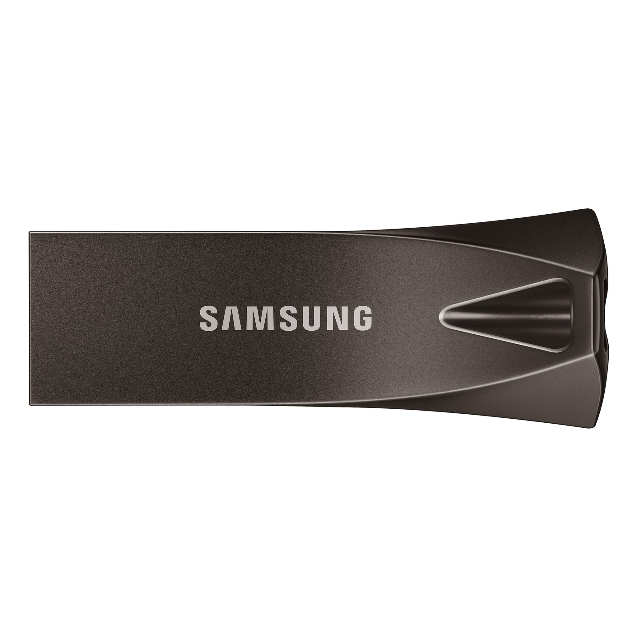SAMSUNG BAR Plus USB flash drive Type-A 128GB 400 MB/s read 110 MB/s write resistant USB 3.1 Titan Gray with key ring