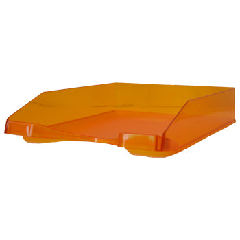 Bluepixel Equipamentos e Serviços Informáticos Lda | Tabuleiro de Secretária Transparente Laranja - Organizze seu Espaço Neutral Tabuleiros