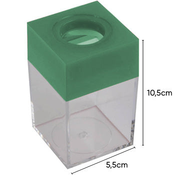 Bluepixel Equipamentos e Serviços Informáticos Lda | Porta Clips Magnético Quadrado Verde para Organização e Fixação Neutral Porta Clips
