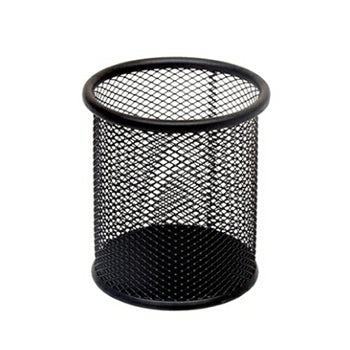 Bluepixel Equipamentos e Serviços Informáticos Lda | Porta Lápis Redondo Preto em Rede - Organize seus Materiais Outros Porta Lápis