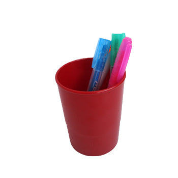 Bluepixel Equipamentos e Serviços Informáticos Lda | Porta Lápis Opaco Vermelho - Organizador de Escrivaninha Neutral Porta Lápis
